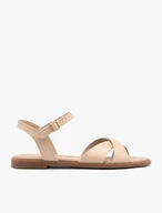 Flache Sandalen für Frauen in Beige