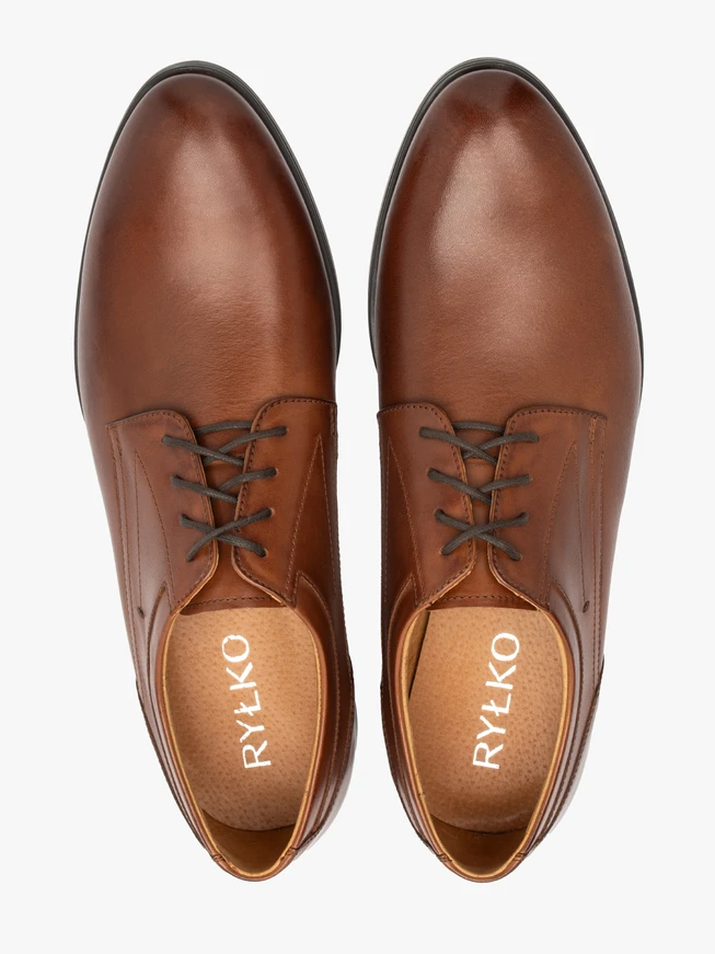 Braune formelle Halbschuhe zum Schnüren