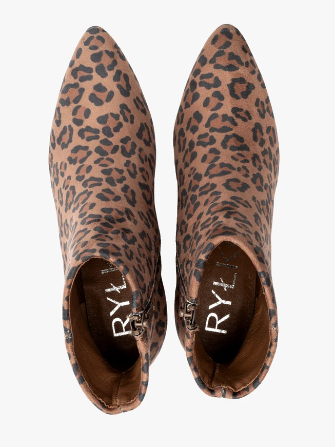 Damenstiefel mit Leopardenmuster