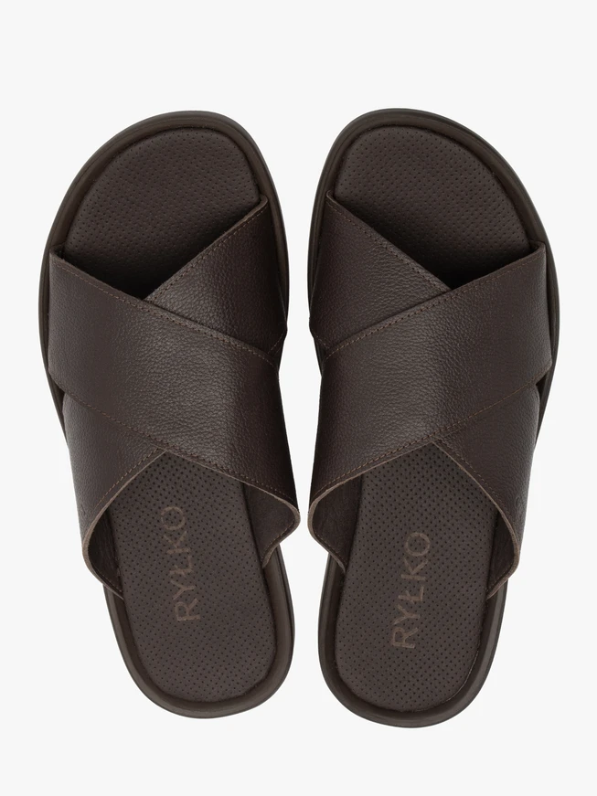 Braune Herren-Flip-Flops