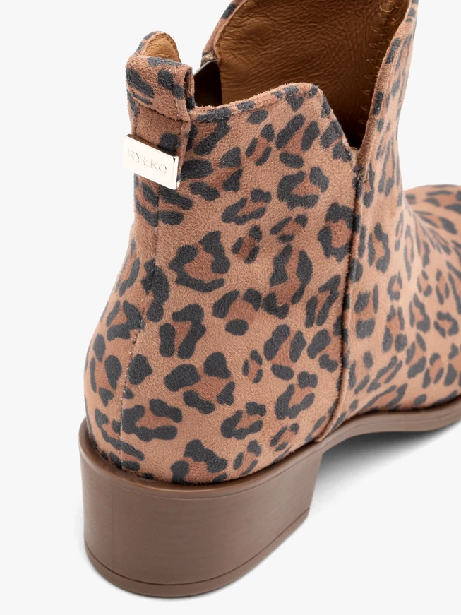 Damenstiefel mit Leopardenmuster