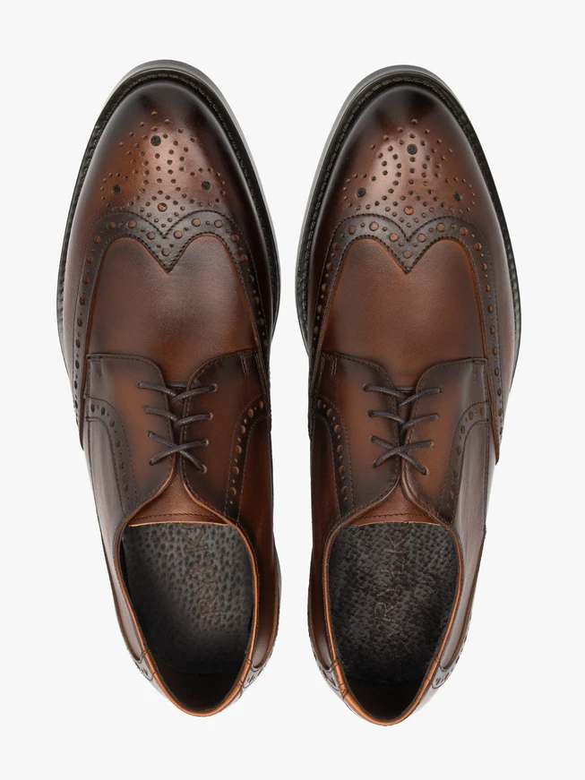 Dunkelbraune elegante Herren Brogues