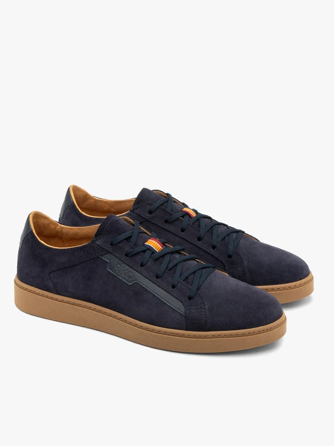 Marineblaue Schnürschuhe für Männer