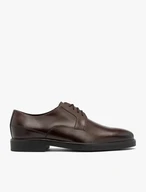 Dunkelbraune Herren Schnürhalbschuhe