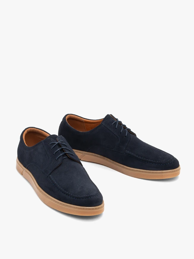 Navy suede men’s shoes