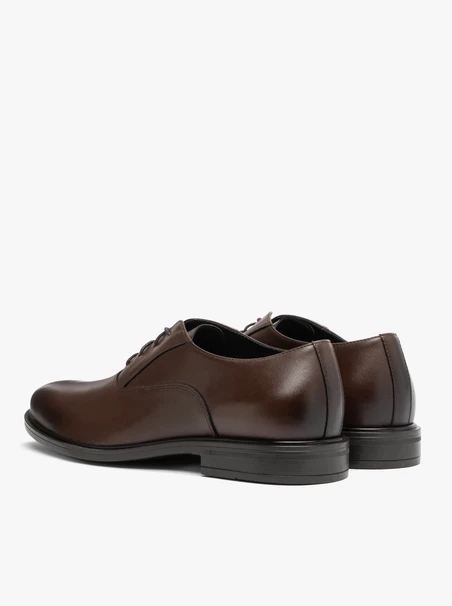 Dunkelbraune elegante Herrenhalbschuhe