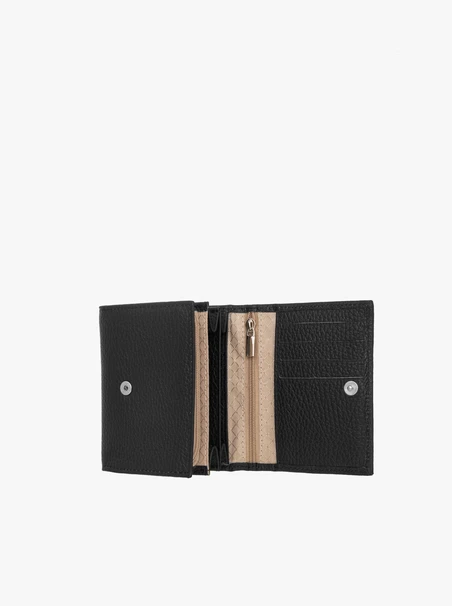 Black women’s wallet with silver details