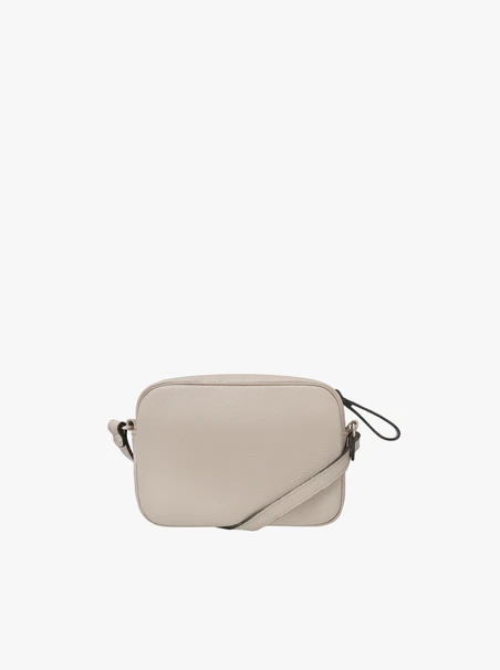Kleine beige Handtasche mit Quaste