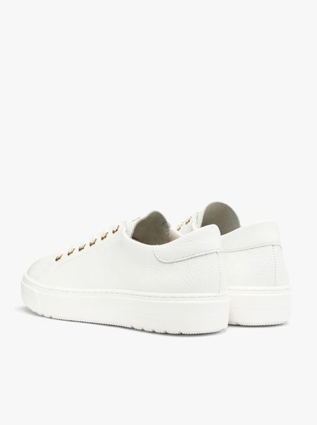 White sporty shoes with lightweight sole