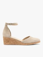 Plateau-Pumps aus Velours