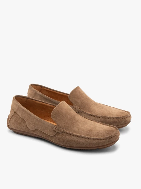 Braune Herren-Slipper-Mokassins
