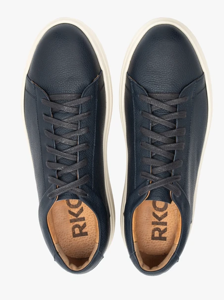 Marineblaue Halbschuhe für Männer mit leichtem Boden