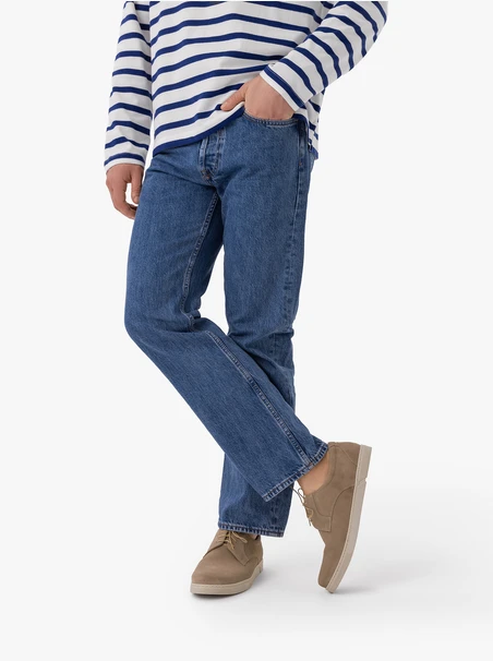 Beżowe sznurowane półbuty w stylu casual