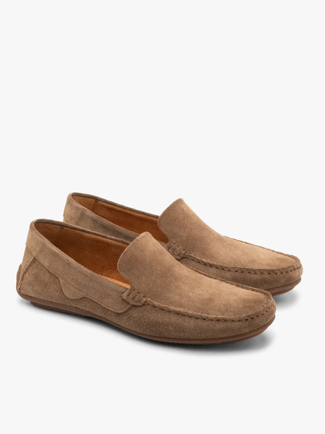 Braune Herren-Slipper-Mokassins
