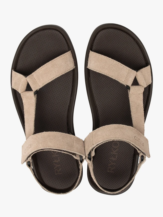 Beige men’s velcro sandals