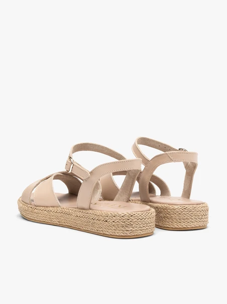 Beige Sandalen