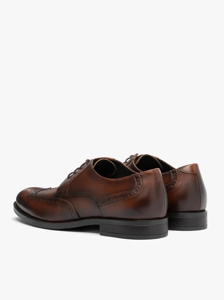 Dunkelbraune elegante Herren Brogues