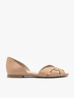Flache Sandalen für Frauen in Beige