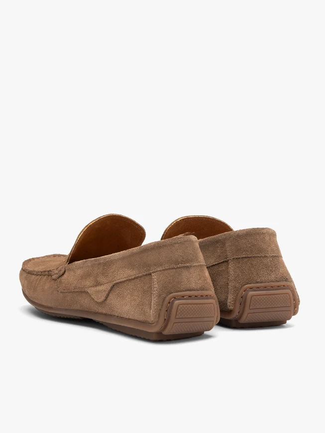 Braune Herren-Slipper-Mokassins