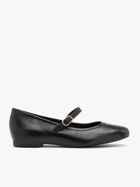 Black women’s ballerinas with strap
