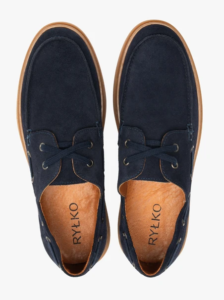 Marineblaue Schnürschuhe für Männer