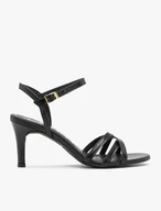 Schwarze Damen Riemchensandalen