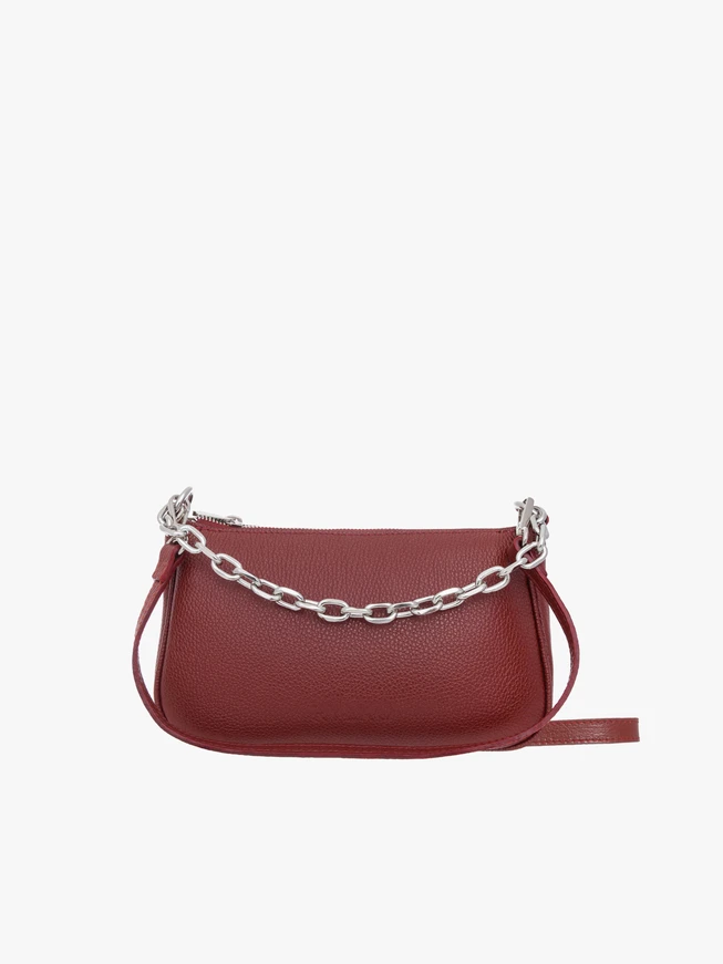 Maroon Kette Handtasche