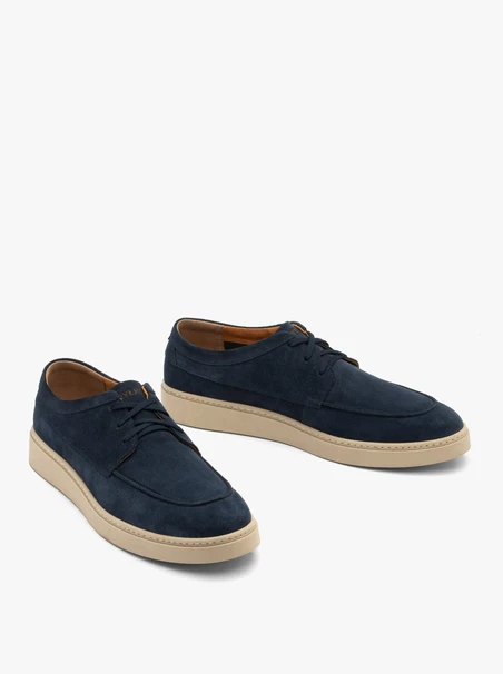 Marineblaue Schnürschuhe für Männer