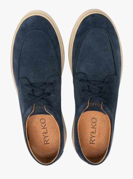 Marineblaue Schnürschuhe für Männer