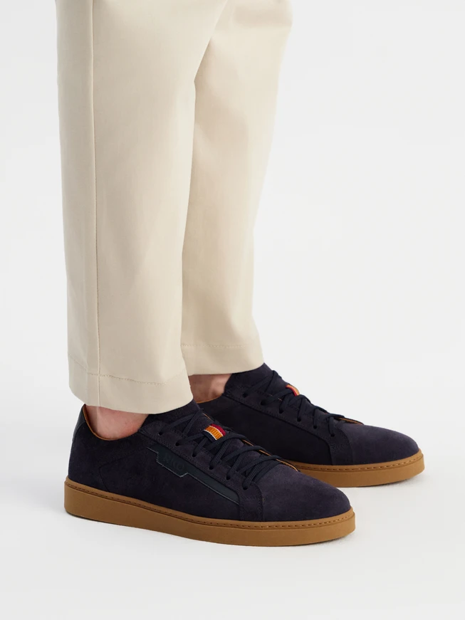 Marineblaue Schnürschuhe für Männer