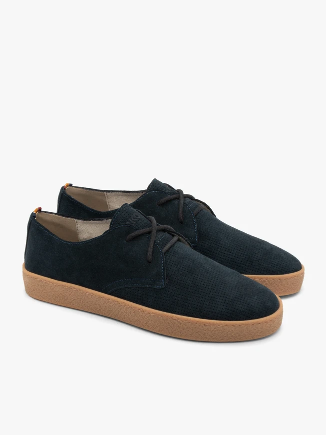 Navy men’s lace-up shoes