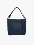 Große navyblaue Shopper-Tasche mit Reißverschluss