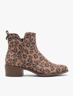 Damenstiefel mit Leopardenmuster