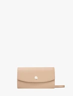 Small beige chain-strap bag
