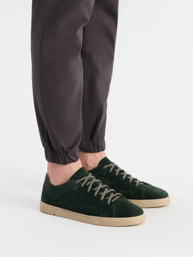 Velours-Halbschuhe für Männer im Sport-Stil