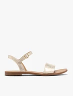 Flache Sandalen aus Platin