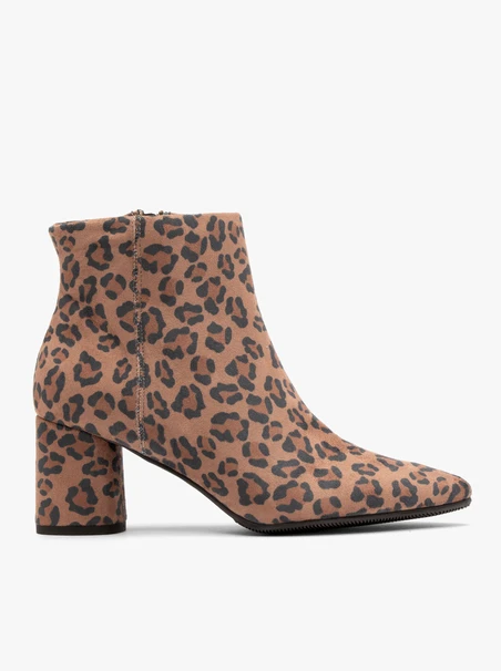 Damenstiefel mit Leopardenmuster