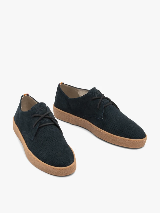 Navy men’s lace-up shoes