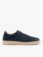 Marineblaue Herren-Sneaker aus Velours