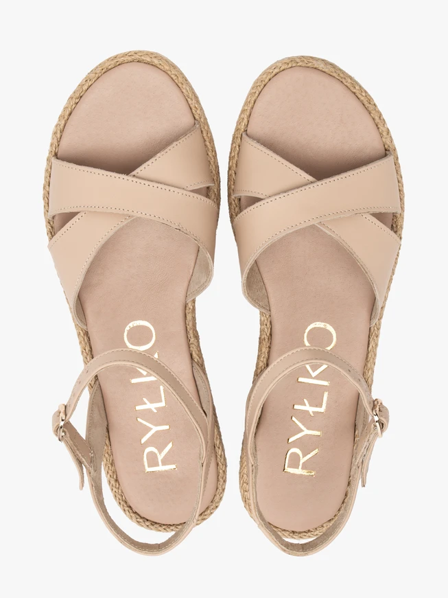Beige Sandalen