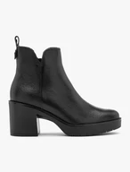 Black women’s ankle boots with chunky sole