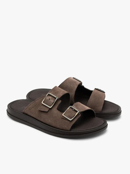 Grau-braune Herren-Flip-Flops