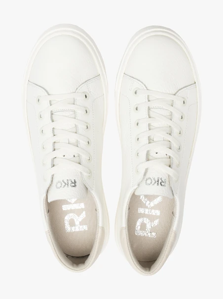 White sporty shoes with lightweight sole