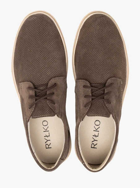 Braune Herren Schnürhalbschuhe