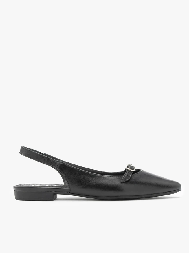 Black slingback ballerinas
