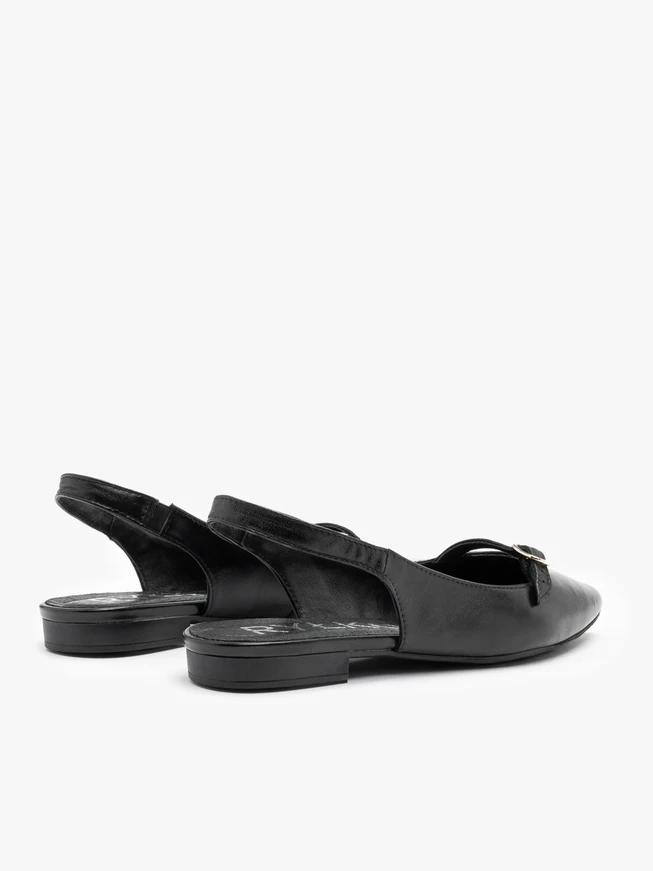 Black slingback ballerinas