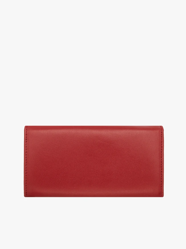 Portemonnaie aus rotem Leder für Frauen