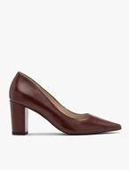Burgunderfarbene Damenpumps mit Stilettoabsatz