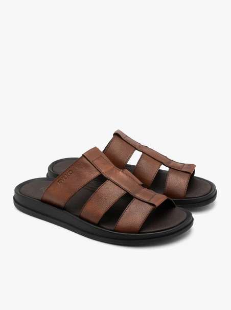 Braune Herren-Flip-Flops