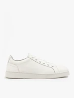 Weiße Herren-Halbschuhe im Sport-Stil